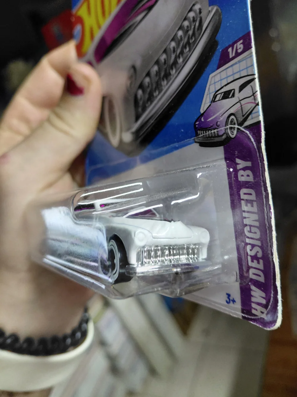 Hot Wheels Purple Passion (White variant) from the HW Designed By series (1/5, n